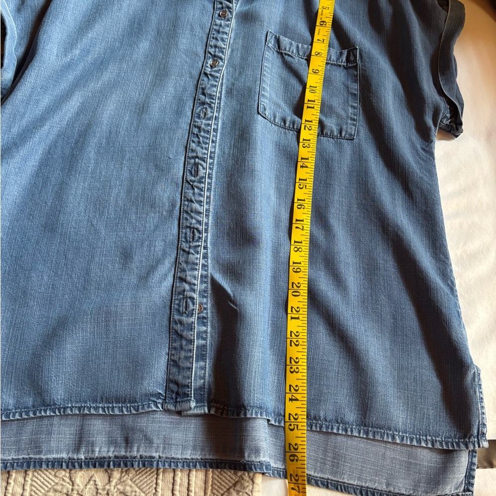 Calvin Klein Indigo Denim Shirt - Picture 6 of 6